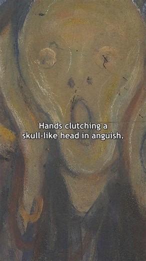 The Scream (1893) by Edvard Munch #arthistory #painting #expressionism #paintingexplained #facts