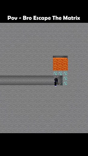 Minecraft Bro Escape The Matrix #minecraft #shorts | ICraftInfinite