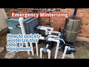 Emergency Winterization for Older Pool Equipment: Old Raypak and Challenger Pump| Hard Freeze Prep