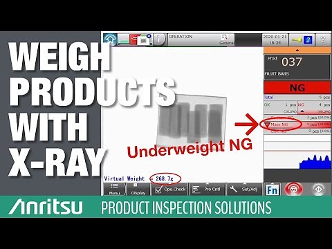 X-ray Virtual Weight - Anritsu XR75 Inspection System