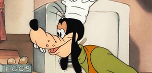 In this classic short, Mickey's pals are gearing up to surprise him for his very special day. Blow out the candles and make a wish: | Goofy