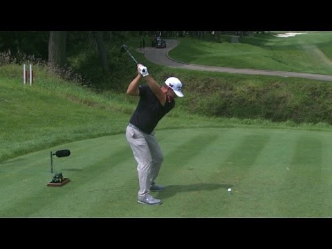 Ryan Moore’s slo-mo swing is analyzed at John Deere