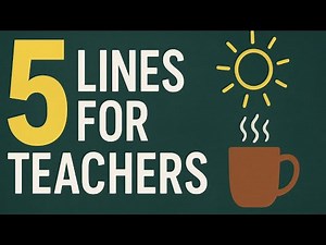 Teacher Morning Motivation | 5 Sentences to Boost Your Day