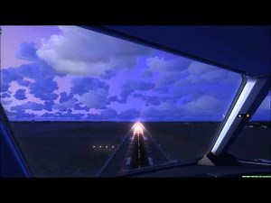 Cockpit AirAsia A320 landing at Kuala Lumpur