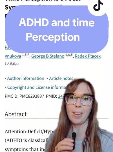 Time perception isn't just about productivity being an issue in adhd, it's a core cognitive difference. a 2021 review in medical science monitor looked at Decades of research and found that adults with ADHD experience time differently at a neurobiological level , which has real implications for assessment, treatment, and how providers interpret follow through. Disclaimer: This video is for educational and informational purposes only. It is not a substitute for professional therapy, diagnoses or 