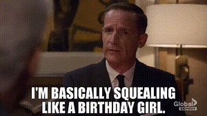 I'm basically squealing like a birthday girl.