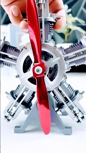 Construct a fully functional DIY 5-cylinder electric mechanical aircraft radial engine model
