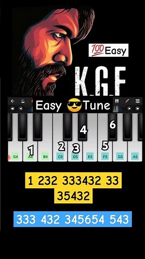 Kgf Bgm Piano 🔥 Easy Tune