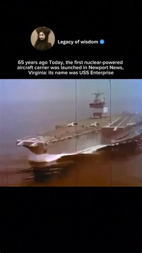 Legacy of wisdom on Instagram: "65 years ago today, on September 24, 1960, the USS Enterprise (CVN-65) was launched in Newport News, Virginia — the world’s first nuclear-powered aircraft carrier. It was a revolutionary moment in naval history and a bold display of Cold War-era power and innovation. With eight nuclear reactors under the deck, it could operate over 20 years without refueling. Stretching more than 1,100 feet and carrying 70+ aircraft, this ship wasn’t just massive — it was a floati