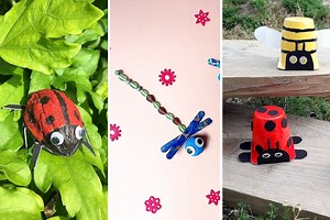 20 bricolages pour créer des insectes: abeille, papillon...