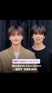 MAMA AWARDS(마마 어워즈) OFFICIAL | [#2023MAMA] Worldwide Fans' Choice #nctdream #엔시티드림 @nct_dream You made it! Honorable winner of the night!🏆 2023 MAMA AWARDS의 영광스러운 수상자를... | Instagram