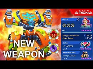 Nade Launcher 8 with Stalker - Mech Arena - New Weapon