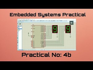 Practical 4b: To demonstrate seven segment LED display and and generate counting from 0 to 99.