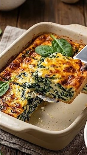 Crustless Spinach and Ricotta Quiche #youtubeshorts #foodreels #easyrecipes #mediterranean #food