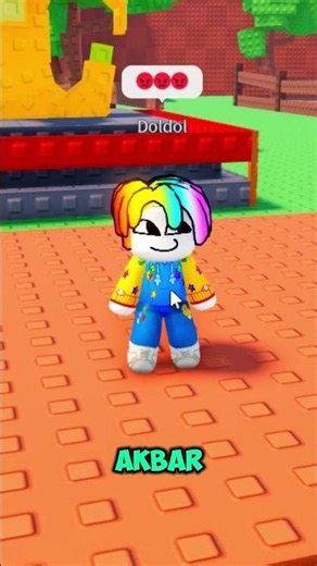 Showing off to doldol, but instead he runs away #roblox #robloxindonesia