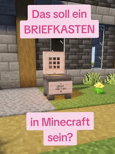 Detailreicher Minecraft Briefkasten: Bau Tutorial für Anfänger
