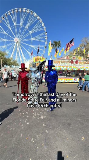 Don’t miss your last chance at the state fair this year! Monday Feb 16 all visitors under the age of 17 have free entry when accompanied by an adult until 5 pm. @Florida State Fair #flstatefair #floridastatefair #fairseason #floridalife #tampamoms