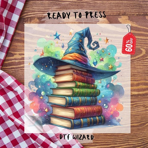 Books With Magical Wizard Dtf Transfer, Ready to Press, Aesthetic Fall Shirt Autumn Girl Heat Transfer, Books and Coffee, DTF Gang Sheet - Etsy