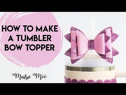 Create A Stunning Straw Bow Topper For your Stanley Tumbler