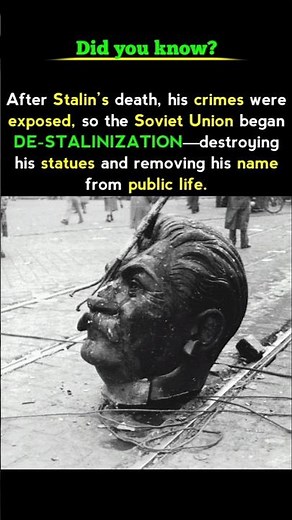 DE- STALINISATION #history #historyfacts #stalin #guess