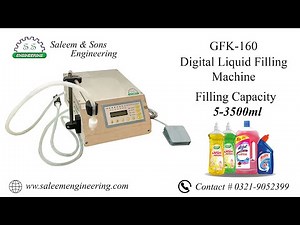 How To Operate GFK-160 Liquid Filling Machine