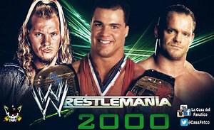 27K views · 682 reactions | Wrestlemania 2000 Chris Jericho vs Kurt Angle vs Chris benoit Lucha de 2 caidas, la primera por el Intercontinental y la segunda por el Europeo - Un lujo de pelea - En ese tiempo todos los titulos tenian peso y se daban tremendas luchas por ellos Minimo un like!! Comentarios, puteadas, ideas, reclamos o lo que sea se acepta de todo Y recuerden que por este lado en español #ElAbuelo trae lo mejor! | La Casa Del Fanatico - WWE | Facebook