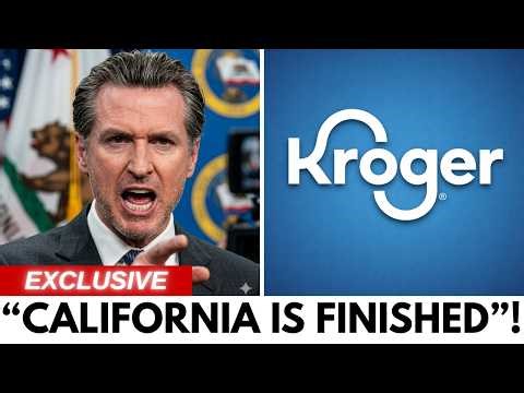 Governor Of California In A RAGE After Kroger SHUTS DOWN All Locations In California !