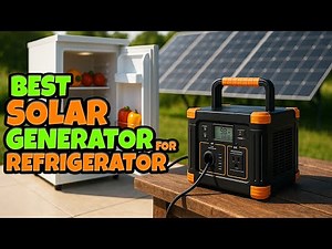 Top 5 Best Solar Generator For Refrigerator​!🔥🔥