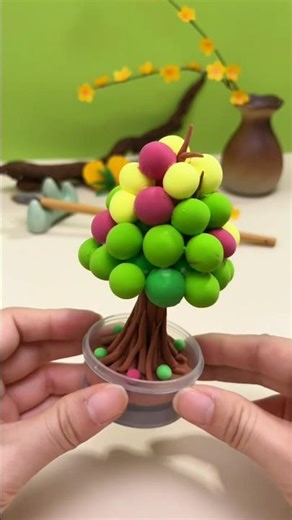 No Art Skills? Make This Beautiful Spring Clay Tree! 🌸