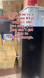 Last year we cleared out our 20x30 storage unit and transfered what we couldn't let go of into a 5x10 unit.Today we are still struggling to get that down to less things so we can stop paying for storage. If youre a full-time RVer, how did you do it??? #fulltimetravelwithkids #rvlife#enjoyintheride #nomads #storage | Enjoyin the Ride