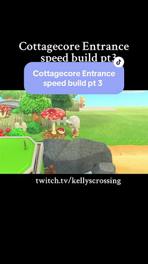 Cottagecore Entrance Speed Build pt3 | #acnh #animalcrossingnewhorizons #animalcrossing #cottagecore #speedbuild