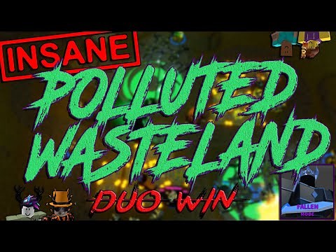 HOW TO WIN AS A DUO ON FALLEN POLLUTED WASTELAND! Tower Defense Simulator - ROBLOX