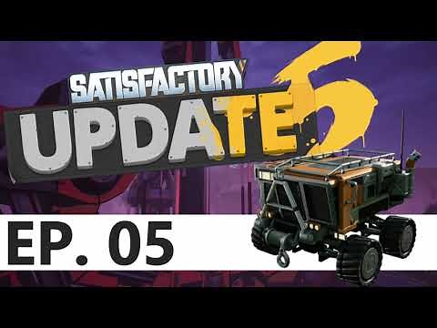How to use Vehicle Automation -Satisfactory Update 5 Ep 05 (Let's Play / Tutorial / Guide)