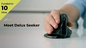 Delux Seeker: Ergonomic Vertical Mouse with OLED Screen