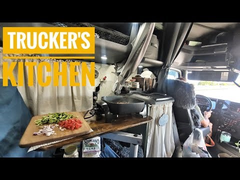 How to MAKE COOKING in a SEMI TRUCK... QUICK, EASY AND AFFORDABLE