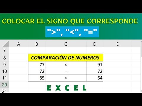 Formula Mayor que y Menor que en EXCEL