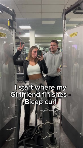 Bicep Curl Challenge with My Girlfriend | Fitness Gym Videos