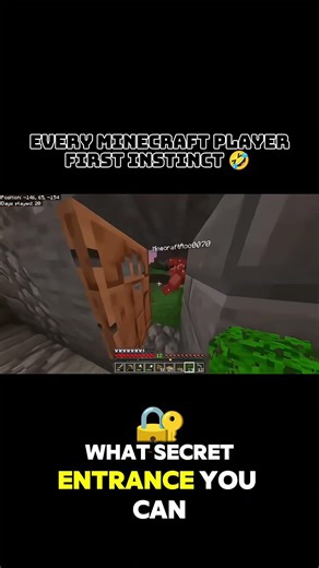 Every Minecraft player first instinct 🤣 #shorts