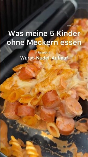 Resteverwertungs Wurst-Nudel-Auflauf im OptiGrill