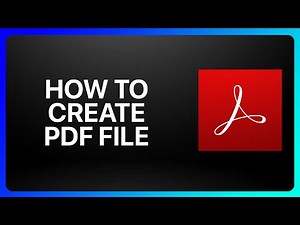 How To Create Pdf File In Adobe Acrobat Tutorial