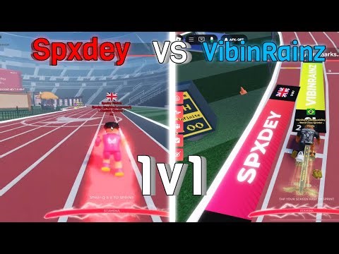 1v1 Vs Spxdey in ROBLOX Track & Field Infinite