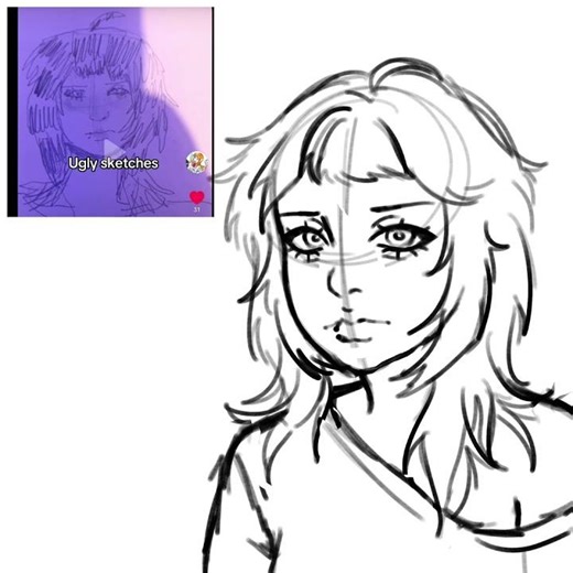 free oc art from tiktok! #artcommission #freeart #digitalart #arttimelapse