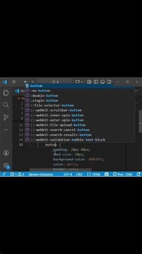 Professional Hover Button in HTML CSS #Shorts