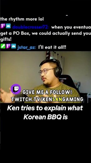 Explaining Korean BBQ to chat 😭 #gaming #gamers #streamer #funny #viral