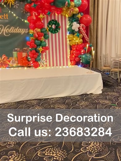 Spreading joy with happy holiday décor ✨🎄 A festive setup filled with warmth, lights, and celebration. #HappyHoliday #HolidayDecoration #FestiveDecor #SeasonalVibes #EventDecor #CelebrationTime #HolidayLights #DecorInspiration