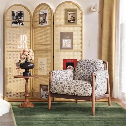 Rattan Room Divider With Bookshelf – Foldable Privacy Screen, Portable Partition for Home Office, Bedroom & Living Room Décor - Etsy