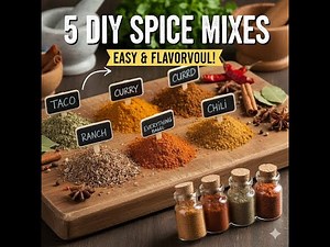5 DIY Spice Mixes You Can Make In Minutes