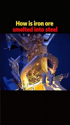 How is iron ore smelted into steel #science #knowledge