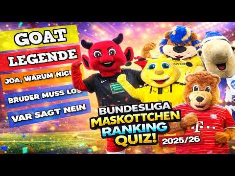 Wie sieht DEIN Maskottchen Ranking 2025/26 aus?! Bundesliga & 2 Liga