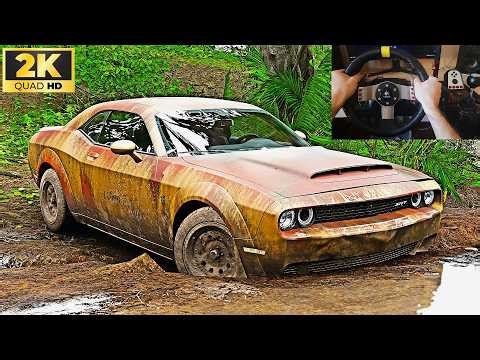 Rebuilding Dodge Challenger Demon SRT - Forza Horizon 5 Steering Wheel Gameplay